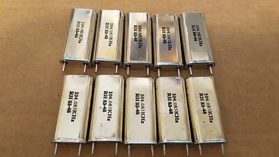 XTAL 104.083 KHz Lot of (10) Crystal Oscillators NEW RARE VINTAGE Ham Military - Image 1 of 4