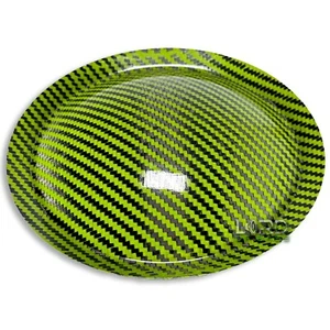 Altavoz subwoofer tapa antipolvo de fibra de carbono verde lima de 6,5" (165 mm) - Imagen 1 de 6