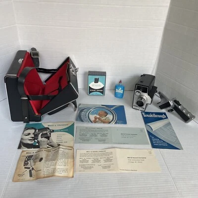 Cartuchos de cámara de película Bell & Howell Zoom Reflex 8 mm modelo 315 de carga automática vintage Foto 1 de 4