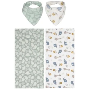 Trend Lab Tanzania Bib and Burp Cloth Set - Picture 1 of 7