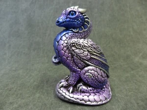 Windstone Editions NEW * Tanzanite Mini Keeper Dragon * Statue Figure Fantasy - Picture 1 of 11