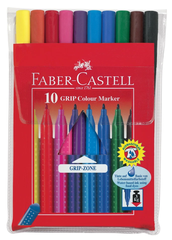 Faber-Castell Grip Filzstifte 10-er - Bild 1 von 1
