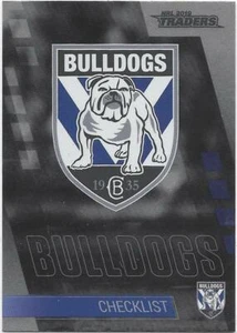 2019 Nrl Traders Platinum Parallel Check List Logo (PS021) BULLDOGS - Picture 1 of 1