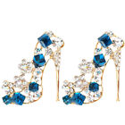 Striking High Heel Brooches with Multicolored Rhinestones - 2 Pack