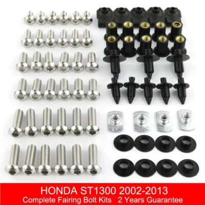 Stainless Steel Complete Fairing Body Bolts Kit Fit For Honda ST1300 2002-2013 - Image 1 of 4