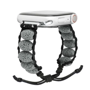 Lava Stone Bracelet Strap Band for Apple Watch 10 9 8 7 6 5 SE 41/42/45/46/49mm - Picture 1 of 56