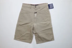 NOS Vtg 90s Marithe Francois Girbaud Mens 32 Baggy Denim Jean Shorts Khaki - Picture 1 of 11