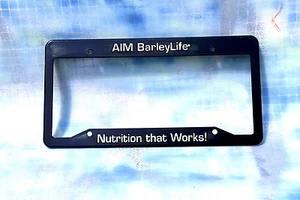 Vintage AIM BarleyLife License Plate Frame FREE SHIP! - Imagen 1 de 2