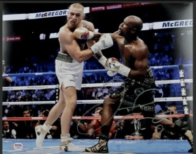 Floyd Mayweather PSA Authenticated Autographed 11X14 Photo vs Conor McGregor - Image 1 of 4
