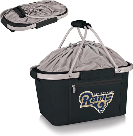 Picnic Time NFL Metro Basket Collapsible Cooler Tote  LA Rams Cover