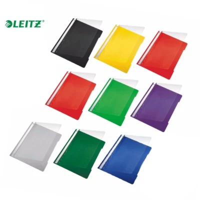 Leitz 4191 Schnellhefter Schulhefter A4 PP transparenter Deckel Farbe wählbar