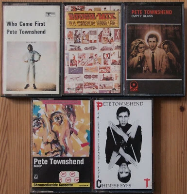 5x PETE TOWNSHEND CASSETTE TAPES JOB LOT BUNDLE THE WHO CAME FIRST ROUGH MIX ETC - Image 1 of 3