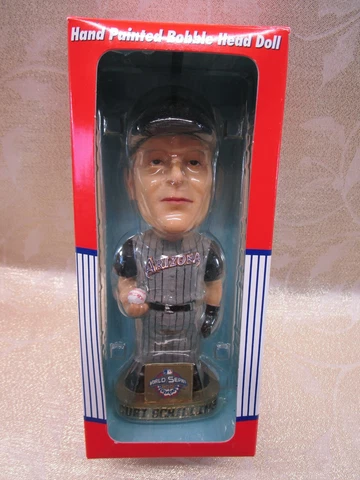 2001 World Series Arizona Diamondbacks Curt Schilling Hand Painted BobbleHead Cover