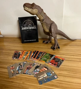 Jurassic Park T-REx/Jurassic World libro delle romanze e (33) carte topps 1993 - Foto 1 di 13