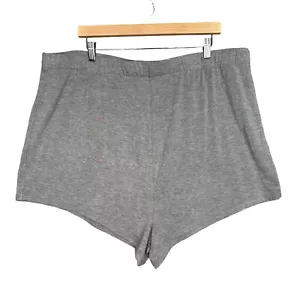 Skims Pajama Shorts Womens Elastic Waist Heather Gray 3X Sleepwear Jersey Knit - Picture 1 of 9