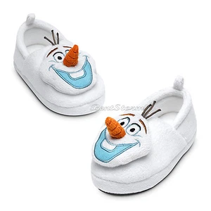 Frozen OLAF MUÑECO DE NIEVE Zapatillas de Peluche Zapatos de Casa NIÑOS Talla 9/10 NUEVO Disney Store - Imagen 1 de 2