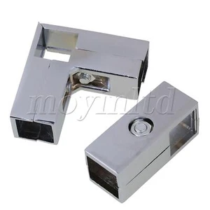 2Pcs Aluminum Alloy Tube Connector Pipe Fittings 3 & 2 Way Set Silver - Picture 1 of 6