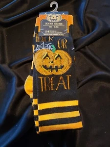 Calzini alti al ginocchio da donna Halloween taglia 5-9/dolcetto o scherzetto - Foto 1 di 4