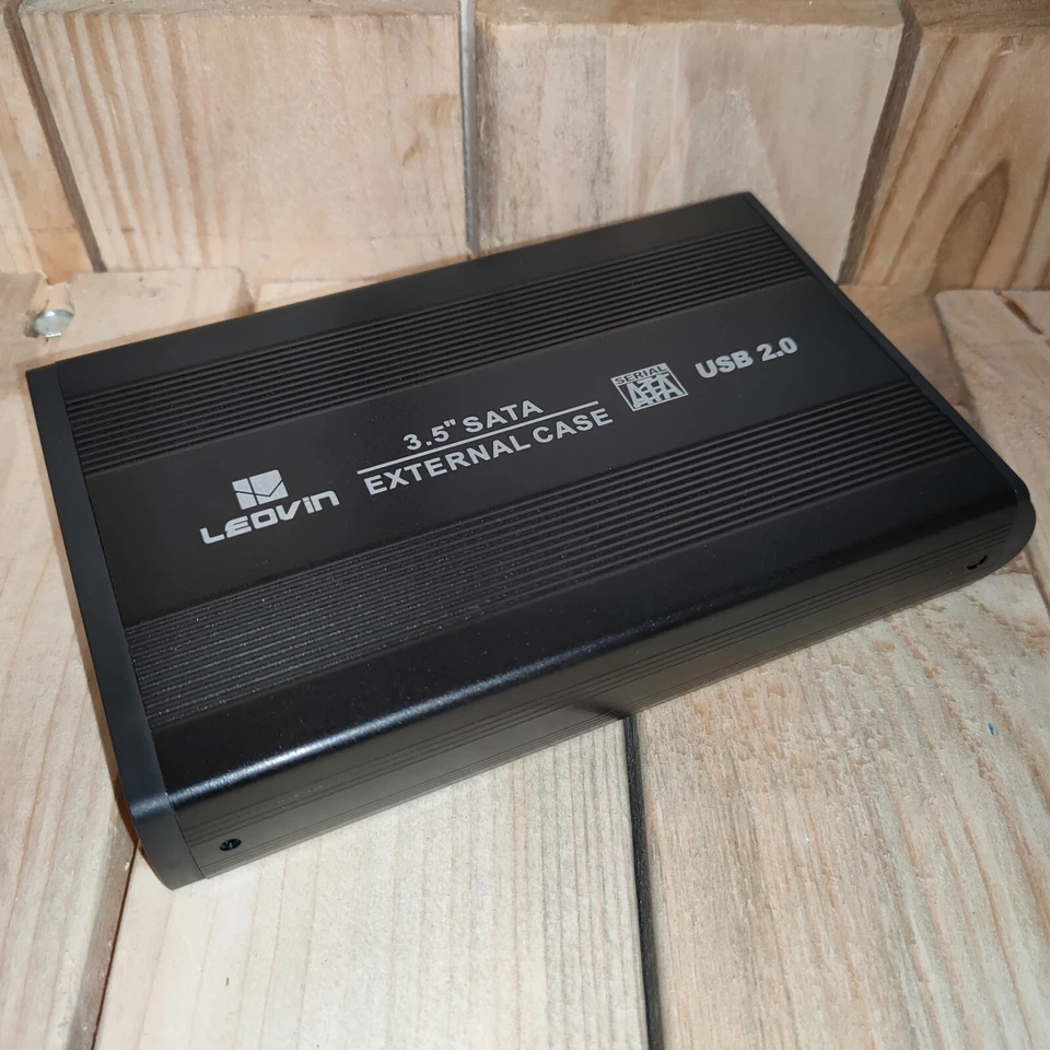 CASE BOX ESTERNO PER HARDISK HARD DISK ALLUMINIO HD 3.5" SATA USB 2.0 HDD LE-106