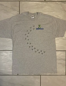 Vintage Y2K Geico Insurance Gecko T Shirt Size XL - Picture 1 of 5