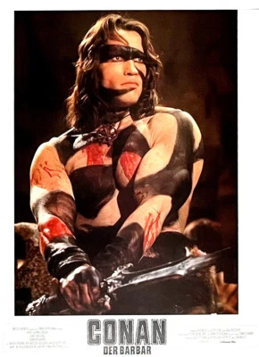 Schwarzenegger CONAN THE BARBARIAN lobby cards 18 original vintage stills 1982 - Image 1 of 4