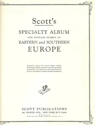 Álbum especial de Scott de Europa del Este y del Sur - 2.486 estampillas, 2016 Cat $3.336 Foto 1 de 4