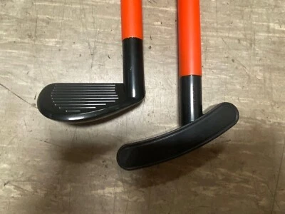 New Childrens Plastic Golf Set Ages 4-7 Iron,putter,flag,tee, Balls And Bag - Image 1 of 4