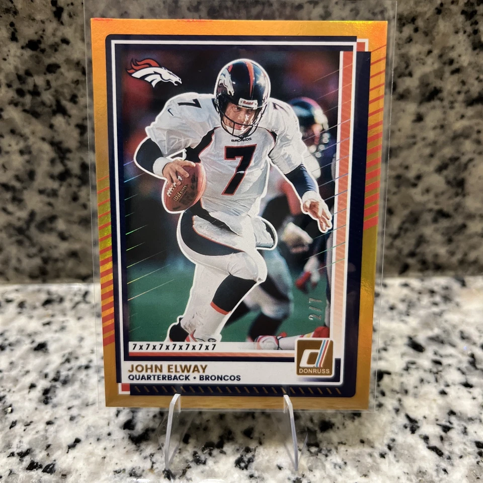 2025 Panini Donruss - John Elway #255 Gold 7x7x7x7x7x7x7 2/7 - Image 1 of 2