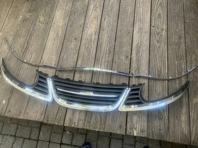 Juego de rejillas originales SAAB 9-5 (6 piezas) delanteras izquierda derecha incl. embellecedor de capó OEM 06-09 95 Foto 1 de 4