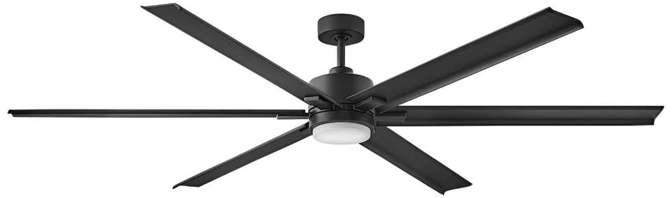 Ventilador de teto inteligente 82" Hinkley Indy Maxx preto fosco LED externo - Imagem 1 de 1