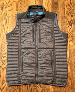Kuhl Spyfire Down Vest Mens Large Gray Quilted 800 Fill Puffer Warm Winter - Picture 1 of 3
