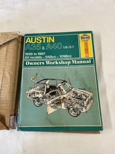 AUSTIN A35 A40 (Mk1 & Mk2) SALOON COUNTRYMAN 1956-67 HAYNES WORKSHOP MANUAL - Picture 1 of 7