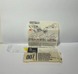 Corgi Toys 336 James Bond Toyota 2000GT, INSTRUCTIONS ONLY, Original, Vinatge. - Picture 1 of 7