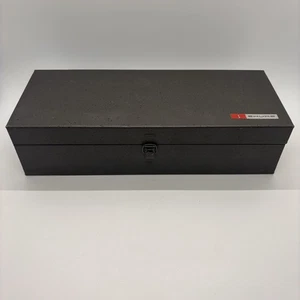 Shure Metalldose Klappbox Etui grau rot Logo Box nur LEERBOX - Bild 1 von 14