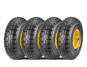 MaxAuto 10 Inch Solid Rubber Tires 4.10 3.50-4 Flat Free Tire 4.10/3.50-4 Tire - Picture 1 of 5