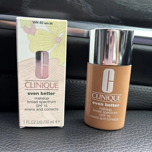 Clinique Even Better Make-up Breitspektrum LSF 15 - WN 82 Latte M 1 flüssige Unzen NEU - Bild 1 von 13