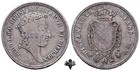 REGNO DUE SICILIE 1/2 piastra 1818 Napoli RARA ARGENTO Collo Lungo Ferdinando I