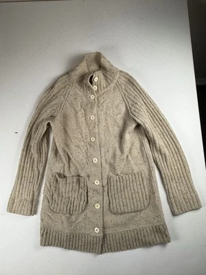 Suéter para mujer Eileen Fisher gris claro cárdigan lana de cordero pelo de conejo seda PP Foto 1 de 4