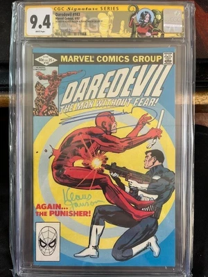 DAREDEVIL #183 -6/82-SERIE DE FIRMA FIRMADA POR KLAUS JANSON & FRANK MILLER CGC 9.4 Foto 1 de 2