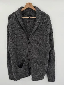 Todd Snyder Wool Shawl Cardigan Sweater Chunky Knit Gray Men’s Size XL - Picture 1 of 6