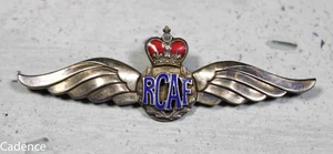 WW2 Canadian RCAF Royal Air Force Sweetheart Wing Sterling Pin Wings MI1293 - Imagen 1 de 12