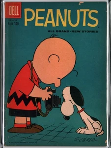 Peanuts #4 Charlie Brown Charles Schultz (1960) Dell Comics sehr guter Zustand + (4,5) - Bild 1 von 1