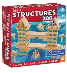 KEVA Structures 200 Wood Building Planks Set - Picture 1 of 7