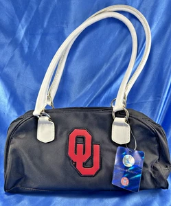 Oklahoma University Canvas Black Women's Hand Bag /Purse O U Sooners - Picture 1 of 5