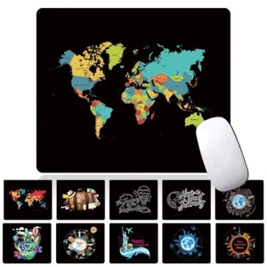 Mouse Mat Mouse Pad 6mm Plain Fabric Non Slip Foam PC Desktop Compter Laptop - Picture 1 of 29