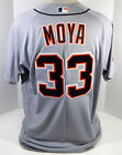 2017 Detroit Tigers Steven Moya #33 Game Issued Grey Jersey Mr. I Patch 50 32