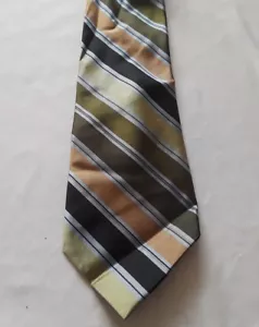 Addison On Madison Striped Silk Neck Tie - Picture 1 of 5