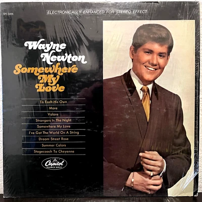 WAYNE NEWTON - Somewhere My Love (1968) - 12" Vinyl Record LP - VG+ Foto 1 de 3