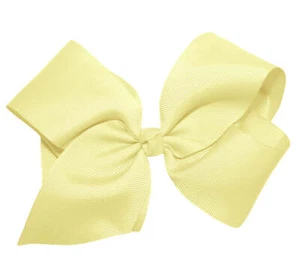 WD2U Girls Large 6" Grosgrain Knotted Hair Bow French Clip Barrette - Picture 1 of 60