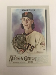2020 Topps Allen & Ginter TIM LINCECUM Base Card #7 Giants